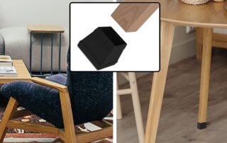 Square Rubber Bush Square Silicone Chair Leg Floor Protectors