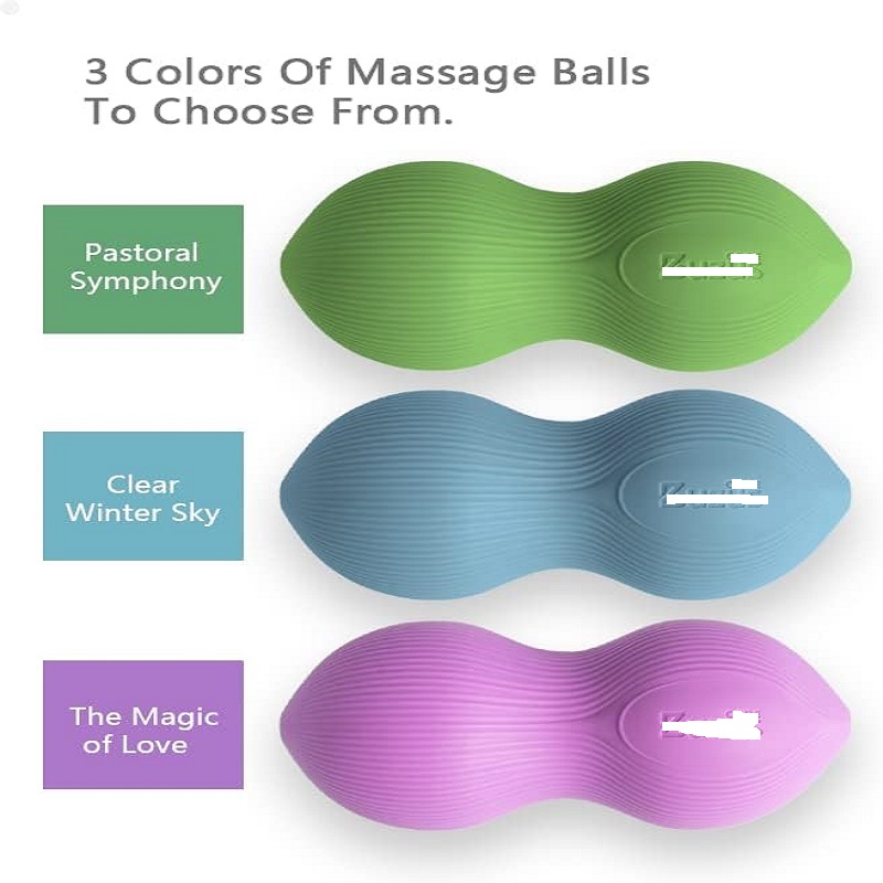 Striped Peanut Massage Ball for Back and Neck Massage Ergonomically Designed Pressure Point Massage Tool