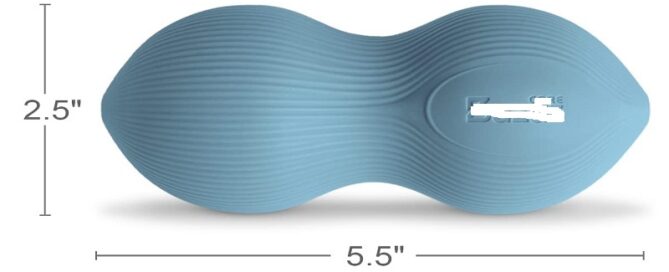 Striped Peanut Massage Ball for Back and Neck Massage Ergonomically Designed Pressure Point Massage Tool