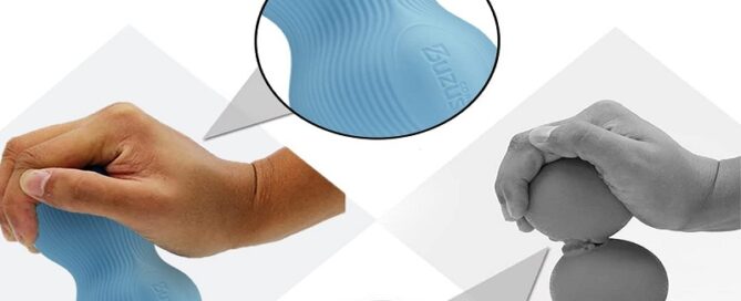 Striped Peanut Massage Ball for Back and Neck Massage Ergonomically Designed Pressure Point Massage Tool