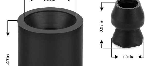 Trailer Door Holder Low Profile Bumper Rubber Door Holder Fit for RV and Trailer Rubber Sockets