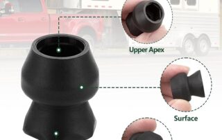 Trailer Door Holder Low Profile Bumper Rubber Door Holder Fit for RV and Trailer Rubber Sockets