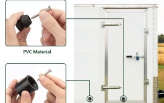Trailer Door Holder Low Profile Bumper Rubber Door Holder Fit for RV and Trailer Rubber Sockets