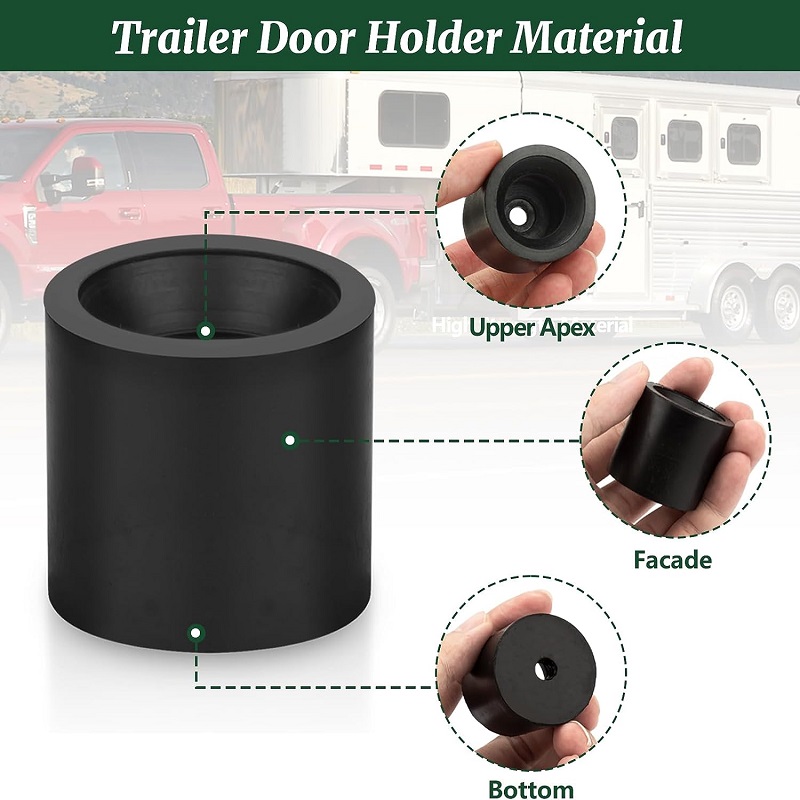 Trailer Door Holder Low Profile Bumper Rubber Door Holder Fit for RV and Trailer Rubber Sockets