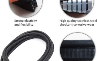 Trim Lock Bulb Seal Automotive Door Rubber Seal Strip Trim Seal with Side Bulb for Cars