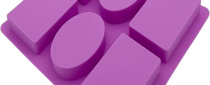 2 Pieces Embossing Flower Soap DIY Mold Silicone Rectangle Oval Soap Molds Handmade Cake Candy Trays
