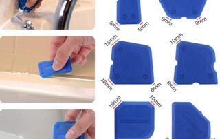 2 Pieces Silicone Sealant Grout Finishing Tool for Bathroom Floor Silicone Repair And Removal Tool