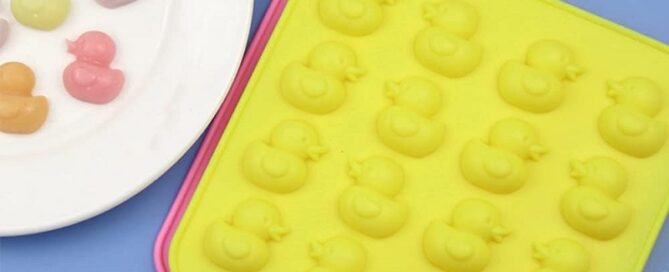 2-piece Duck Chocolate Silicone Mold 16-cavity Non-Stick Food Grade Silicone Molds Ice Cube Mold