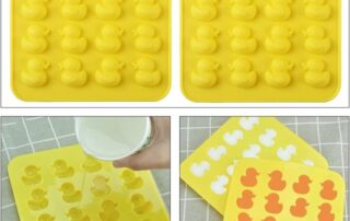 2-piece Duck Chocolate Silicone Mold 16-cavity Non-Stick Food Grade Silicone Molds Ice Cube Mold