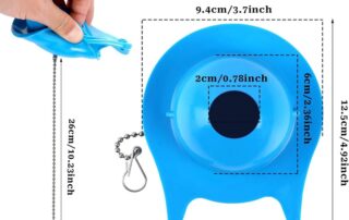 3 Inch Toilet Flapper Universal Toilet Stopper Flapper Water-Saving Toilet Flush Valve Seal with Chain