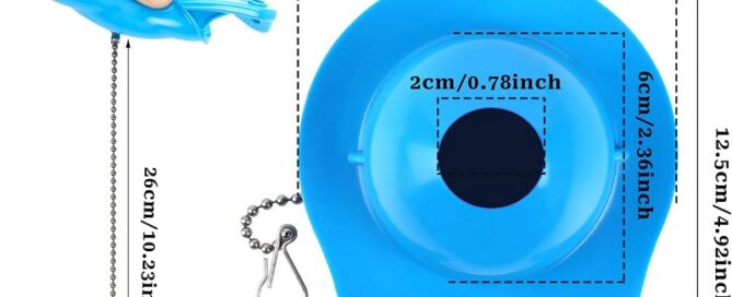 3 Inch Toilet Flapper Universal Toilet Stopper Flapper Water-Saving Toilet Flush Valve Seal with Chain