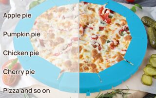 Adjustable Silicone Pie Crust Shield BPA-free Pie Crust Protector Cover Kitchen Tool for Baking Pie Pizza