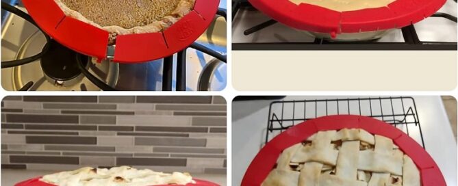Adjustable Silicone Pie Crust Shield BPA-free Pie Crust Protector Cover Kitchen Tool for Baking Pie Pizza