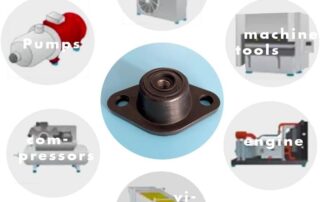 Anti-vibration turret Rubber Mounts Rubber-in Shear Floor Mounts Compression Rubber Isolator Mounts