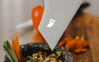 B&Q Premium Silicone Pan Scraper Heat Resistant Kitchen Scraper Silicone Chopper Perfect For Dough