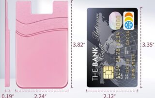 Back of Phone Stick Pocket Credit ID Card Sleeve Sticker Cell Phone Wallet Socket Rubber Insert