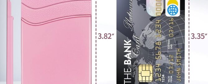 Back of Phone Stick Pocket Credit ID Card Sleeve Sticker Cell Phone Wallet Socket Rubber Insert