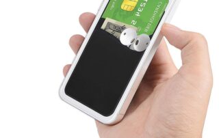 Back of Phone Stick Pocket Credit ID Card Sleeve Sticker Cell Phone Wallet Socket Rubber Insert