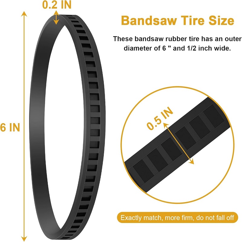 Best Bandsaw Tires Bandsaw Rubber Tires Replacement for Dewalt Portable Band Saw Blade