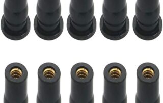 Boat Windshield Rubber Screw Cover Rubber Well Nut for Windscreen & Fairing Universal M6 Wellnuts