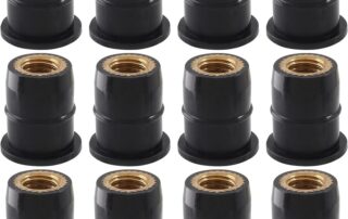Boat Windshield Rubber Screw Cover Rubber Well Nut for Windscreen & Fairing Universal M6 Wellnuts