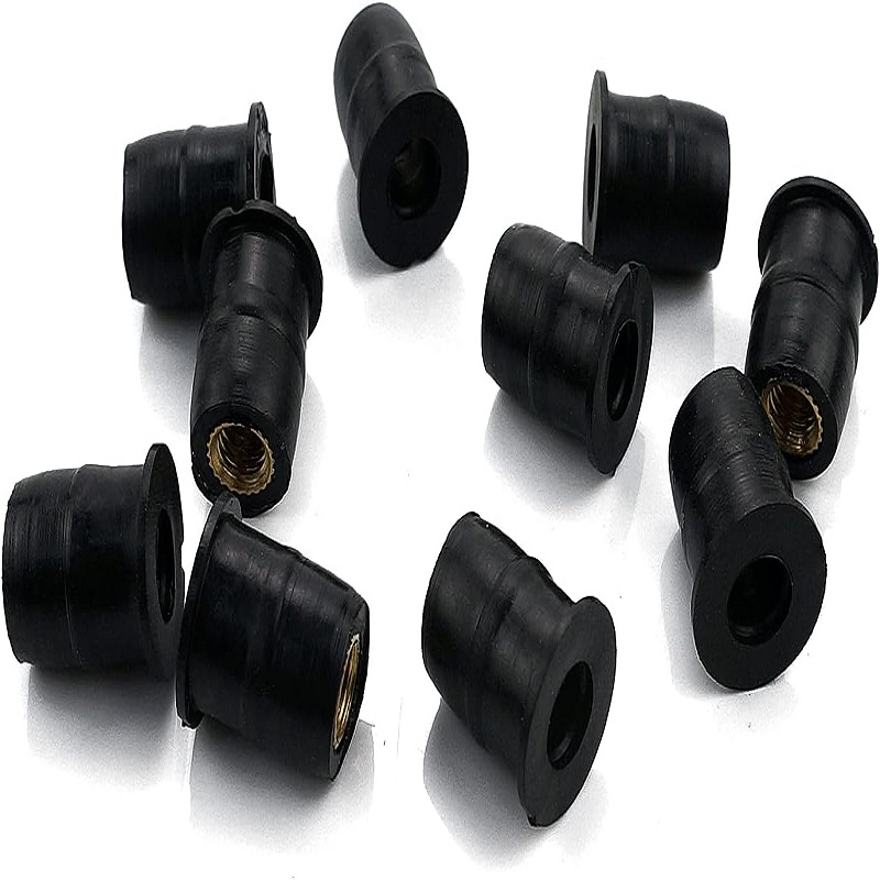 Boat Windshield Rubber Screw Cover Rubber Well Nut for Windscreen & Fairing Universal M6 Wellnuts