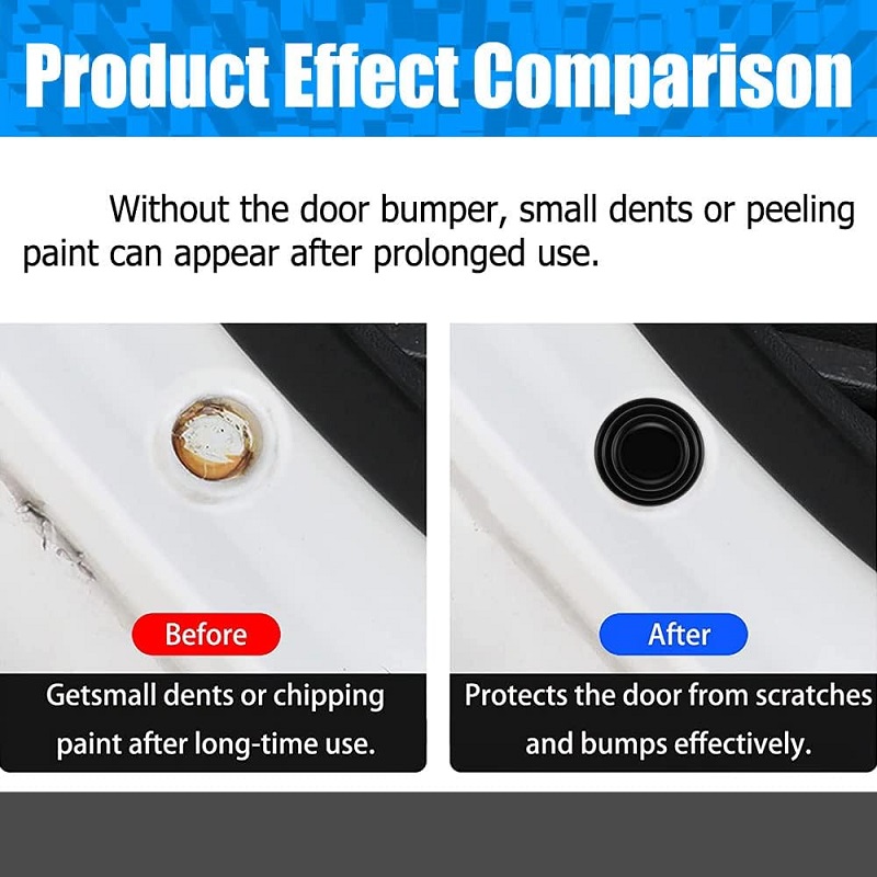 Car Door Shock Absorber Car Door Shock Absorbing Silicone Gaskets Door Edge Guard Bumper Cushion