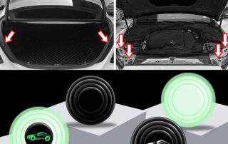 Car Door Shock Absorber Car Door Shock Absorbing Silicone Gaskets Door Edge Guard Bumper Cushion