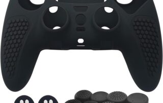 Controller Silicone Cover for PS5 Wireless Controller Silicone Edger Anti-Slip Protector Skin Thumb Grip Caps