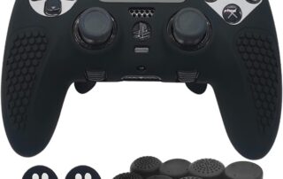 Controller Silicone Cover for PS5 Wireless Controller Silicone Edger Anti-Slip Protector Skin Thumb Grip Caps