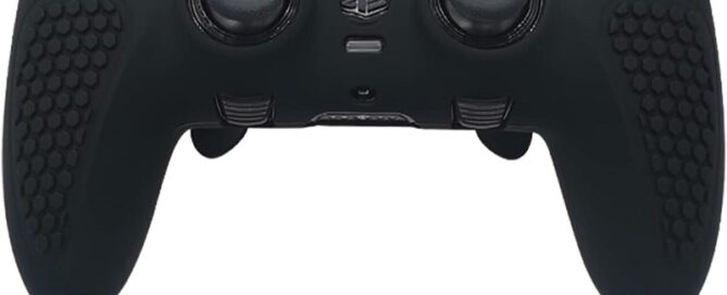 Controller Silicone Cover for PS5 Wireless Controller Silicone Edger Anti-Slip Protector Skin Thumb Grip Caps