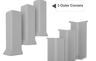 Cove Base Corner Tool Self-Adhesive Baseboard Corner Blocks Outer Corners Cove Base Rubber Moulding Trim