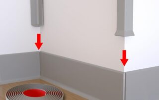 Cove Base Corner Tool Self-Adhesive Baseboard Corner Blocks Outer Corners Cove Base Rubber Moulding Trim