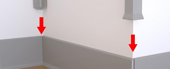 Cove Base Corner Tool Self-Adhesive Baseboard Corner Blocks Outer Corners Cove Base Rubber Moulding Trim