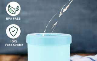 Cylinder Ice Cube Mold Silicone Ice Bucket with Lid Ice Maker Cup for Freezer Easy to Release