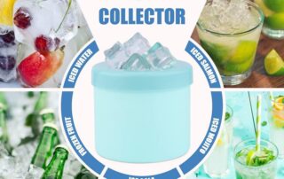Cylinder Ice Cube Mold Silicone Ice Bucket with Lid Ice Maker Cup for Freezer Easy to Release