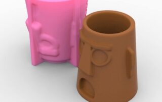 DIY Skull Flower Pot Silicone Mold Cement Flower Pot Abrasive Tools Concrete Skull Flower Vase Mold