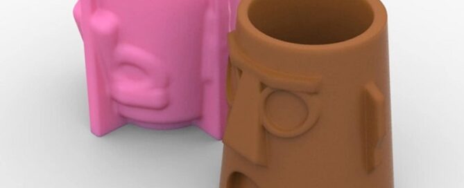 DIY Skull Flower Pot Silicone Mold Cement Flower Pot Abrasive Tools Concrete Skull Flower Vase Mold