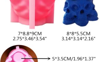 DIY Skull Flower Pot Silicone Mold Cement Flower Pot Abrasive Tools Concrete Skull Flower Vase Mold