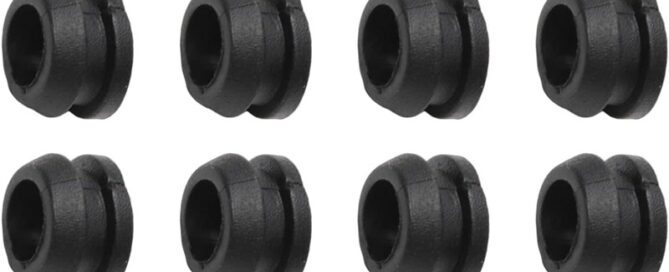Diaphragm Rubber Seal Rubber Grommet Wire Protector Oil Resistant 6mm Inner Dia for Wiring Cable Protector