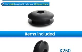 Diaphragm Rubber Seal Rubber Grommet Wire Protector Oil Resistant 6mm Inner Dia for Wiring Cable Protector