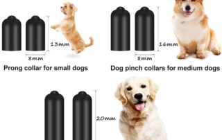 Dog Shock Collar Rubber Tips Training Rubber Tips Column Silicone Sleeves for Dog Bark Collar