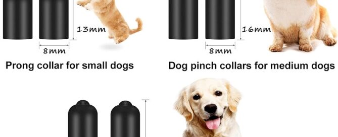 Dog Shock Collar Rubber Tips Training Rubber Tips Column Silicone Sleeves for Dog Bark Collar