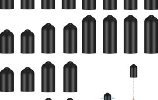 Dog Shock Collar Rubber Tips Training Rubber Tips Column Silicone Sleeves for Dog Bark Collar