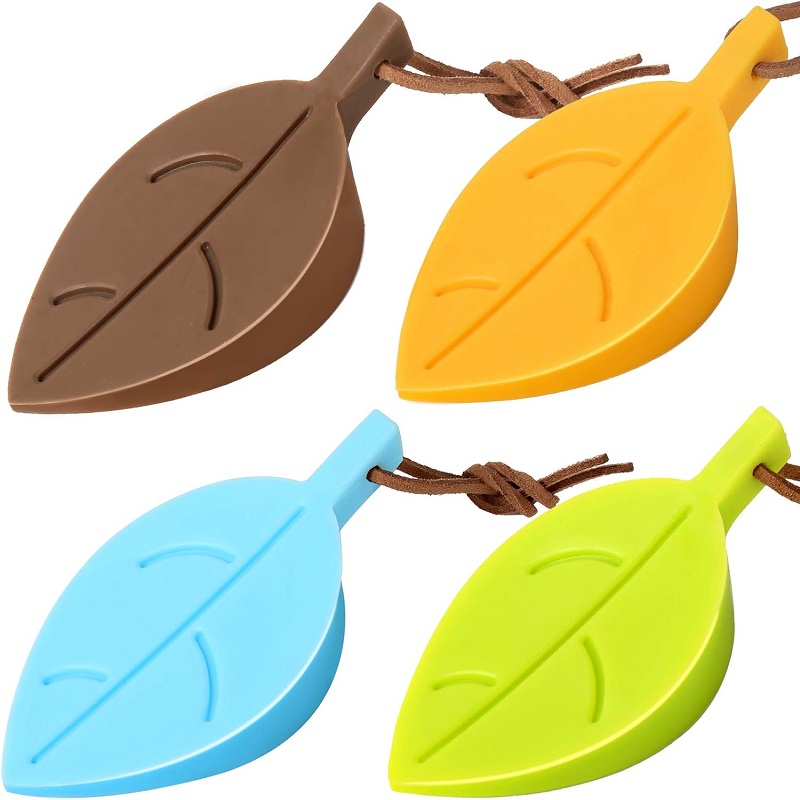 Door Stopper Wedge Protector Maple Leaf Silicone Door Stops Cute Colorful Cartoon Leaf Finger Protector