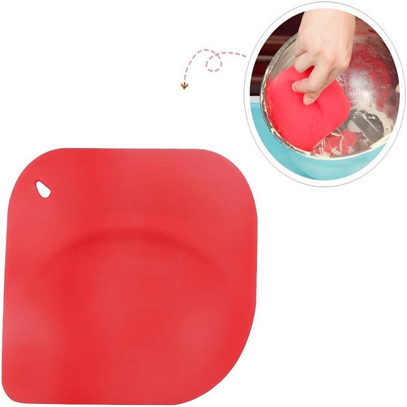 Flexible Silicone Pastry Dough Scraper Bowl Bread Scraper Spatula for Bread Dough