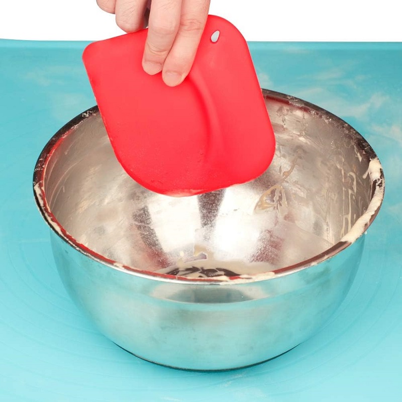 Flexible Silicone Pastry Dough Scraper Bowl Bread Scraper Spatula for Bread Dough