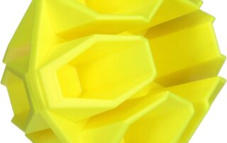 Ground Strike Hex Target Ball for Outdoor Shooting Durable Highly Visible Ball Rubber Mallet Target