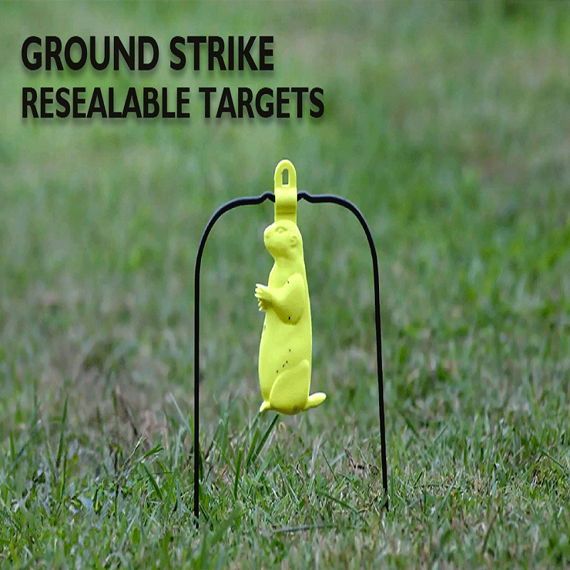 Ground Strike Hex Target Ball for Outdoor Shooting Durable Highly Visible Ball Rubber Mallet Target