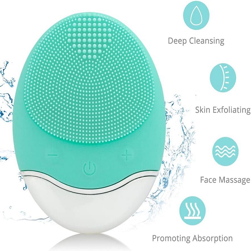 Mini Rubber Silicone Polishers Facial Cleansing Brush Silicone Waterproof Face Massager for Skin Exfoliation